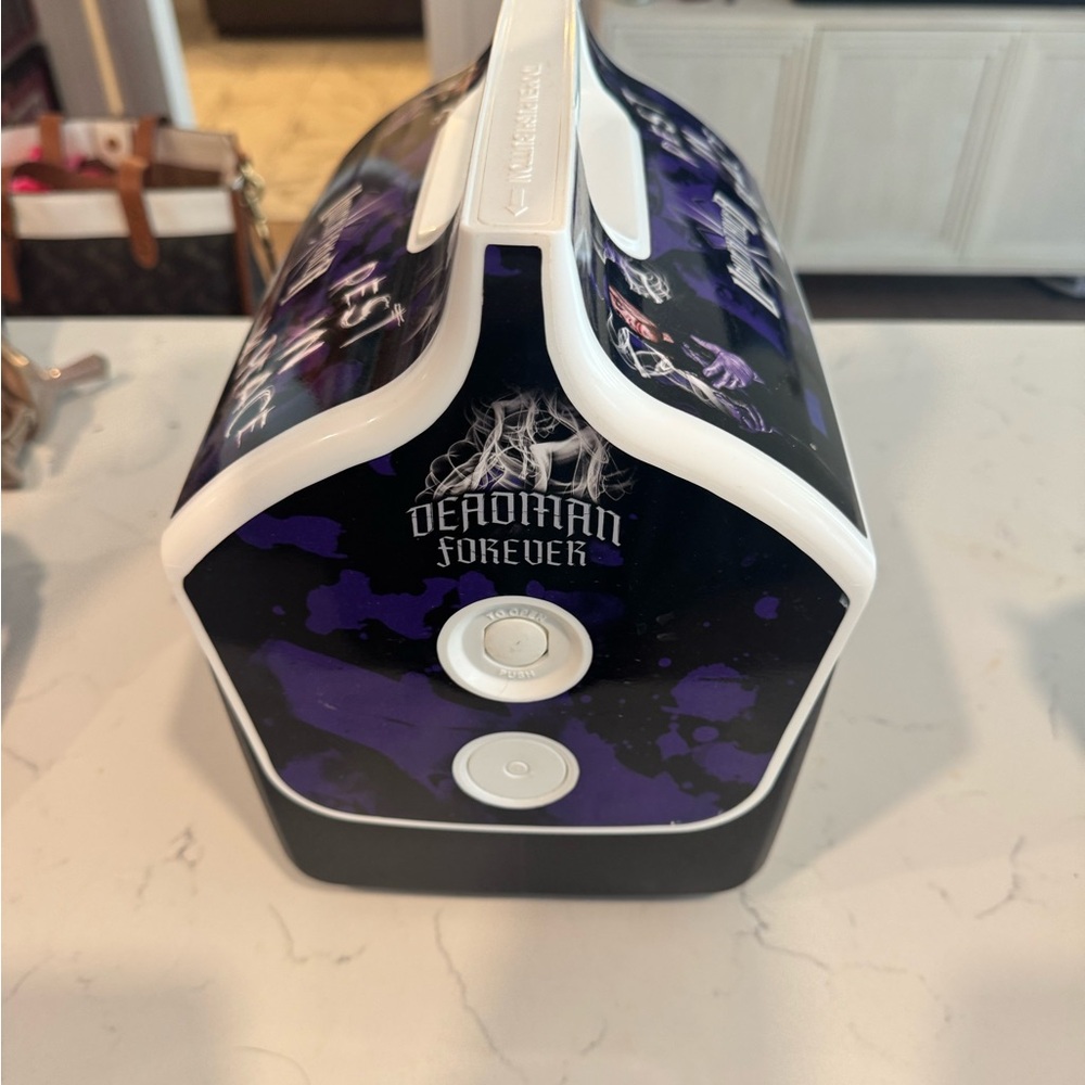 Igloo Undertaker Black and White Cooler with Purple Accents - Picture 4 of 5